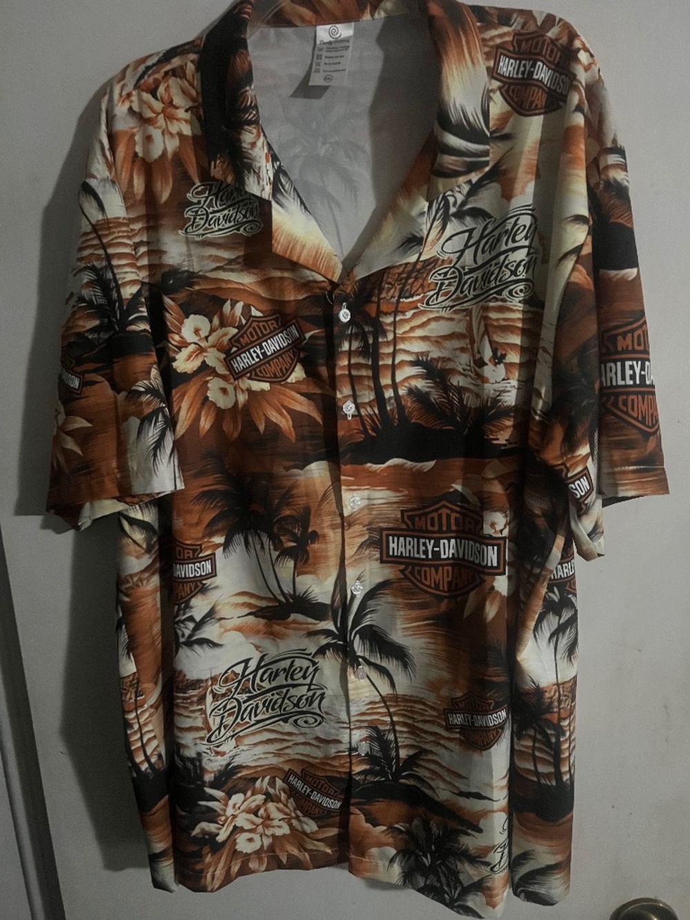 Harley Davidson Hawaiian Shirt , Size XXL